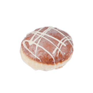 Pączek z nadzieniem malinowym