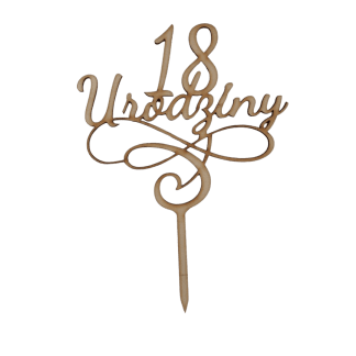 Topper "18 urodziny"