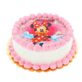 Torty z obrazkami - różowy bez ozdób