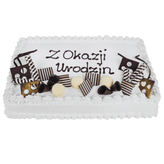 Tort prostokątny z czekoladkami